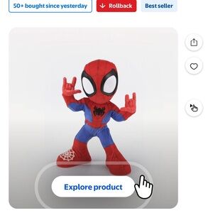 Spider-Man Action Figure - Red and Blue